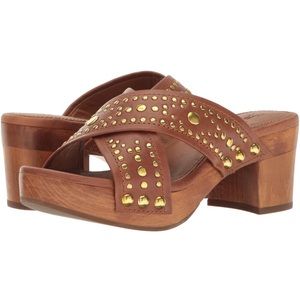 Frye Fiona Deco Slides Size 7